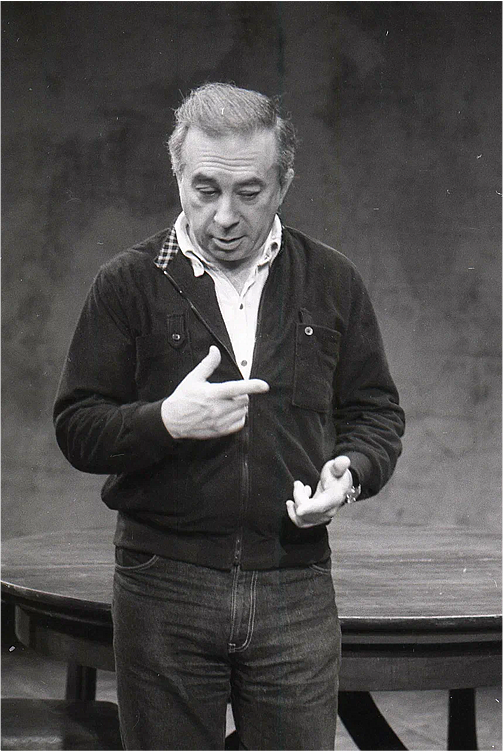 А.В. Эфрос на репетиции спектакля «Живой труп»