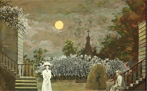 В.Я. Левенталь. Эскиз декорации к спектаклю 